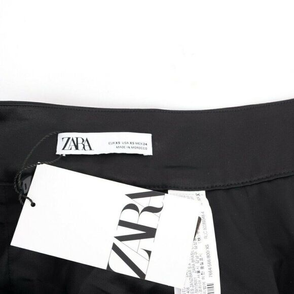 Zara Womens Metallic Gold Black Bubble Mini Skirt - Picture 7 of 8